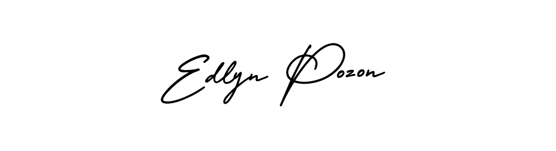 It looks lik you need a new signature style for name Edlyn Pozon. Design unique handwritten (AmerikaSignatureDemo-Regular) signature with our free signature maker in just a few clicks. Edlyn Pozon signature style 3 images and pictures png