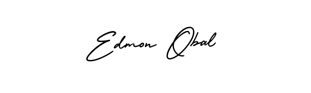 Edmon Obal stylish signature style. Best Handwritten Sign (AmerikaSignatureDemo-Regular) for my name. Handwritten Signature Collection Ideas for my name Edmon Obal. Edmon Obal signature style 3 images and pictures png