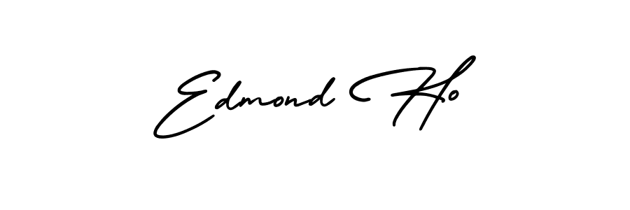 Edmond Ho stylish signature style. Best Handwritten Sign (AmerikaSignatureDemo-Regular) for my name. Handwritten Signature Collection Ideas for my name Edmond Ho. Edmond Ho signature style 3 images and pictures png