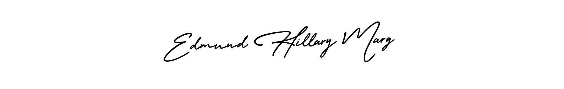 How to make Edmund Hillary Marg name signature. Use AmerikaSignatureDemo-Regular style for creating short signs online. This is the latest handwritten sign. Edmund Hillary Marg signature style 3 images and pictures png