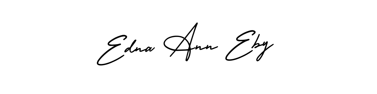 How to Draw Edna Ann Eby signature style? AmerikaSignatureDemo-Regular is a latest design signature styles for name Edna Ann Eby. Edna Ann Eby signature style 3 images and pictures png