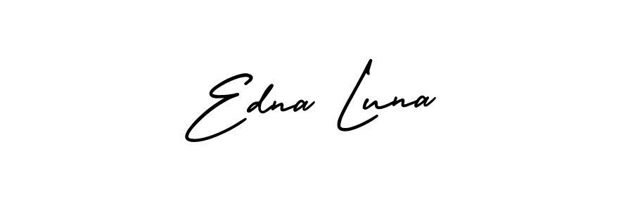 How to make Edna Luna signature? AmerikaSignatureDemo-Regular is a professional autograph style. Create handwritten signature for Edna Luna name. Edna Luna signature style 3 images and pictures png