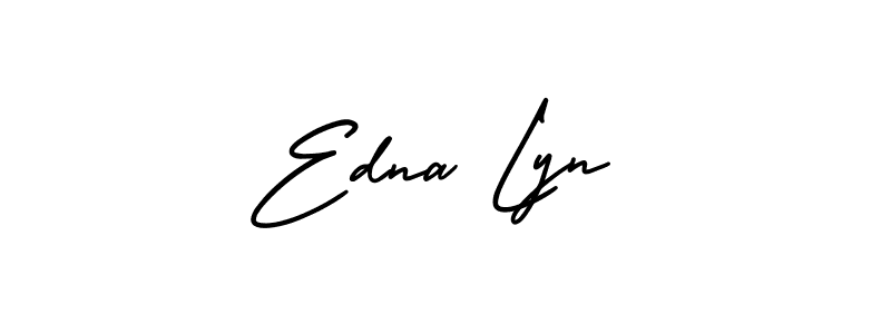 How to make Edna Lyn signature? AmerikaSignatureDemo-Regular is a professional autograph style. Create handwritten signature for Edna Lyn name. Edna Lyn signature style 3 images and pictures png