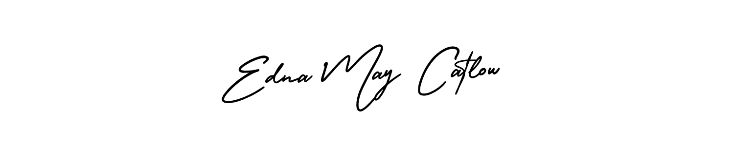 AmerikaSignatureDemo-Regular is a professional signature style that is perfect for those who want to add a touch of class to their signature. It is also a great choice for those who want to make their signature more unique. Get Edna May Catlow name to fancy signature for free. Edna May Catlow signature style 3 images and pictures png