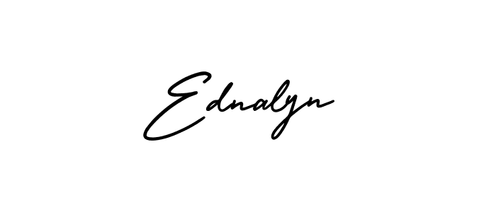 Ednalyn stylish signature style. Best Handwritten Sign (AmerikaSignatureDemo-Regular) for my name. Handwritten Signature Collection Ideas for my name Ednalyn. Ednalyn signature style 3 images and pictures png