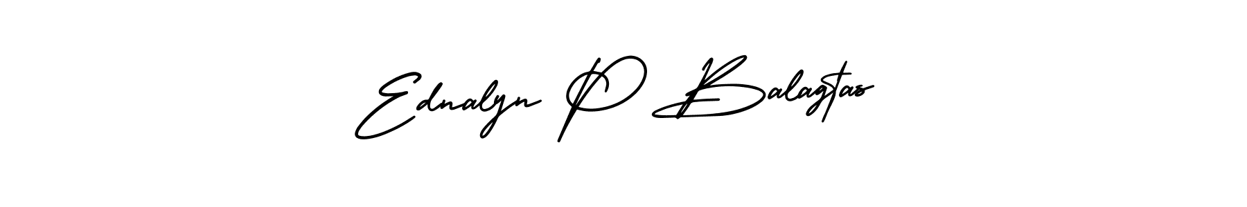 Use a signature maker to create a handwritten signature online. With this signature software, you can design (AmerikaSignatureDemo-Regular) your own signature for name Ednalyn P Balagtas. Ednalyn P Balagtas signature style 3 images and pictures png