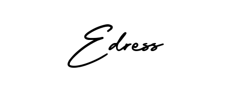 An effortless, minimalist signature concept for Edress using AmerikaSignatureDemo-Regular design. Clean lines that look great on any document. Edress signature style 3 images and pictures png