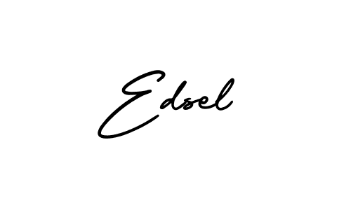 How to make Edsel signature? AmerikaSignatureDemo-Regular is a professional autograph style. Create handwritten signature for Edsel name. Edsel signature style 3 images and pictures png