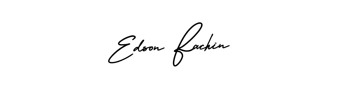 How to make Edson Fachin name signature. Use AmerikaSignatureDemo-Regular style for creating short signs online. This is the latest handwritten sign. Edson Fachin signature style 3 images and pictures png