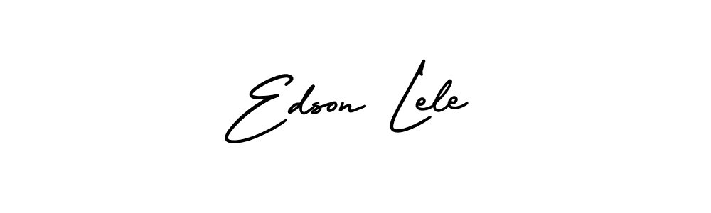 Make a short Edson Lele signature style. Manage your documents anywhere anytime using AmerikaSignatureDemo-Regular. Create and add eSignatures, submit forms, share and send files easily. Edson Lele signature style 3 images and pictures png