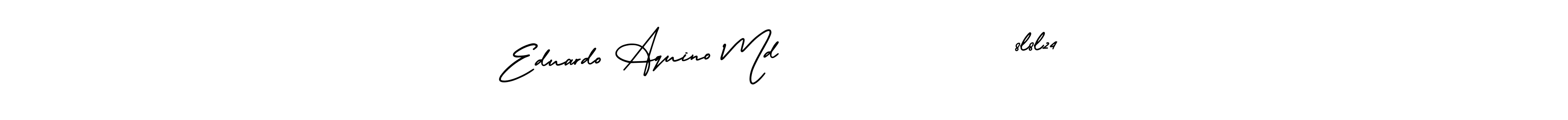 This is the best signature style for the Eduardo Aquino Md                8l8l24 name. Also you like these signature font (AmerikaSignatureDemo-Regular). Mix name signature. Eduardo Aquino Md                8l8l24 signature style 3 images and pictures png