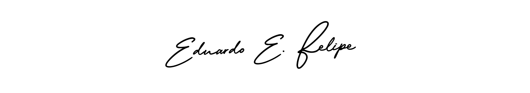 This is the best signature style for the Eduardo E. Felipe name. Also you like these signature font (AmerikaSignatureDemo-Regular). Mix name signature. Eduardo E. Felipe signature style 3 images and pictures png