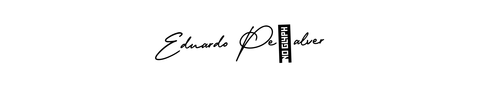 The best way (AmerikaSignatureDemo-Regular) to make a short signature is to pick only two or three words in your name. The name Eduardo Peñalver include a total of six letters. For converting this name. Eduardo Peñalver signature style 3 images and pictures png