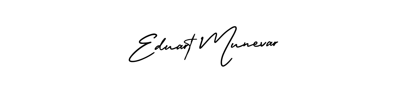 Best and Professional Signature Style for Eduart Munevar. AmerikaSignatureDemo-Regular Best Signature Style Collection. Eduart Munevar signature style 3 images and pictures png