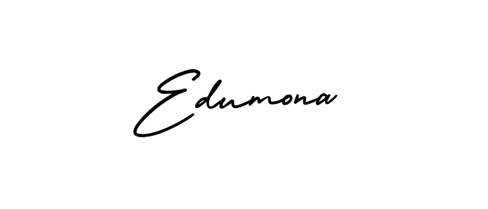 Make a beautiful signature design for name Edumona. With this signature (AmerikaSignatureDemo-Regular) style, you can create a handwritten signature for free. Edumona signature style 3 images and pictures png