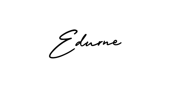This is the best signature style for the Edurne name. Also you like these signature font (AmerikaSignatureDemo-Regular). Mix name signature. Edurne signature style 3 images and pictures png