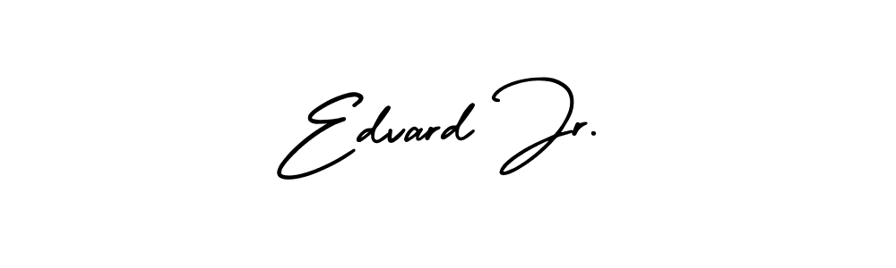 Use a signature maker to create a handwritten signature online. With this signature software, you can design (AmerikaSignatureDemo-Regular) your own signature for name Edvard Jr.. Edvard Jr. signature style 3 images and pictures png