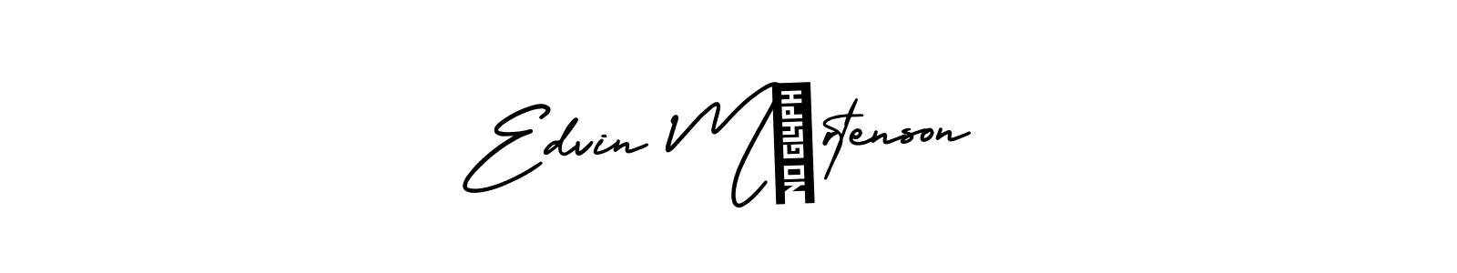 Design your own signature with our free online signature maker. With this signature software, you can create a handwritten (AmerikaSignatureDemo-Regular) signature for name Edvin Mårtenson. Edvin Mårtenson signature style 3 images and pictures png