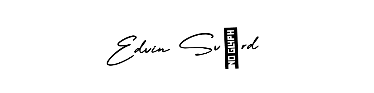 Make a beautiful signature design for name Edvin Svärd. Use this online signature maker to create a handwritten signature for free. Edvin Svärd signature style 3 images and pictures png