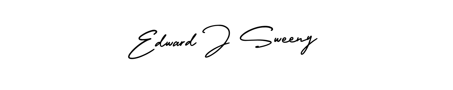 This is the best signature style for the Edward J Sweeny name. Also you like these signature font (AmerikaSignatureDemo-Regular). Mix name signature. Edward J Sweeny signature style 3 images and pictures png