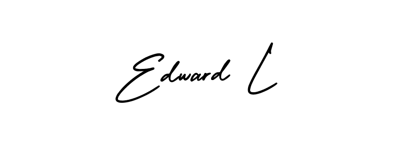 How to make Edward L signature? AmerikaSignatureDemo-Regular is a professional autograph style. Create handwritten signature for Edward L name. Edward L signature style 3 images and pictures png