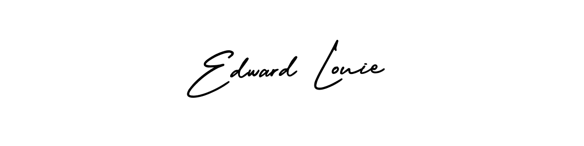 Use a signature maker to create a handwritten signature online. With this signature software, you can design (AmerikaSignatureDemo-Regular) your own signature for name Edward Louie. Edward Louie signature style 3 images and pictures png