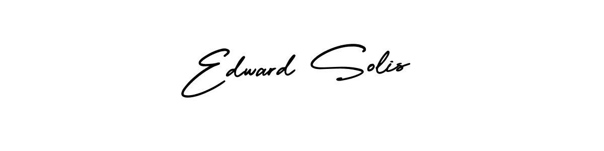 Make a beautiful signature design for name Edward Solis. With this signature (AmerikaSignatureDemo-Regular) style, you can create a handwritten signature for free. Edward Solis signature style 3 images and pictures png