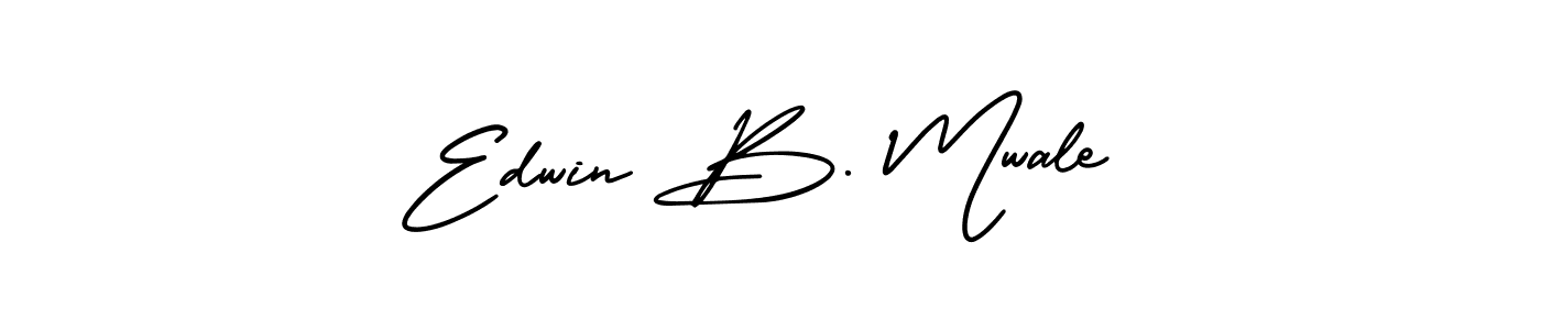 Make a short Edwin B. Mwale signature style. Manage your documents anywhere anytime using AmerikaSignatureDemo-Regular. Create and add eSignatures, submit forms, share and send files easily. Edwin B. Mwale signature style 3 images and pictures png