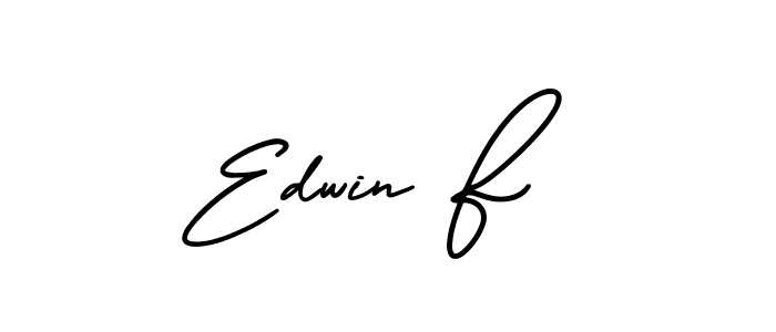 AmerikaSignatureDemo-Regular is a professional signature style that is perfect for those who want to add a touch of class to their signature. It is also a great choice for those who want to make their signature more unique. Get Edwin F name to fancy signature for free. Edwin F signature style 3 images and pictures png