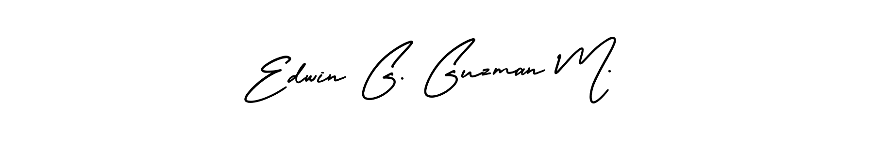 How to make Edwin G. Guzman M. signature? AmerikaSignatureDemo-Regular is a professional autograph style. Create handwritten signature for Edwin G. Guzman M. name. Edwin G. Guzman M. signature style 3 images and pictures png