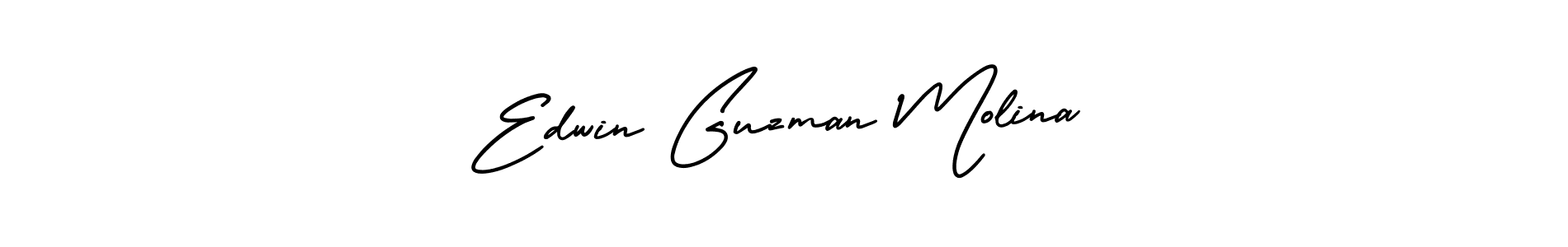 Use a signature maker to create a handwritten signature online. With this signature software, you can design (AmerikaSignatureDemo-Regular) your own signature for name Edwin Guzman Molina. Edwin Guzman Molina signature style 3 images and pictures png