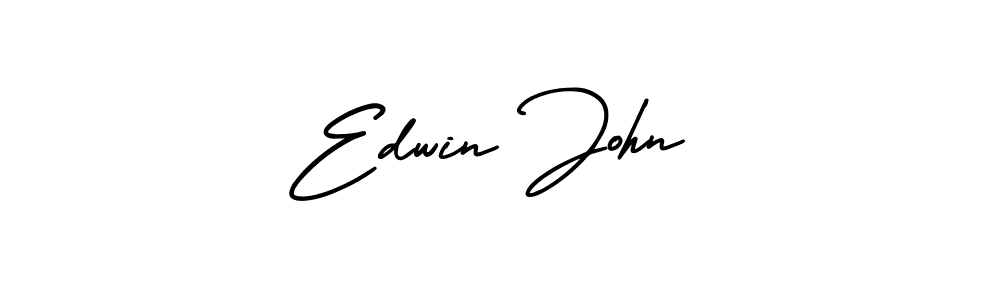 Create a beautiful signature design for name Edwin John. With this signature (AmerikaSignatureDemo-Regular) fonts, you can make a handwritten signature for free. Edwin John signature style 3 images and pictures png