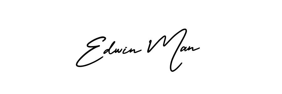 Also You can easily find your signature by using the search form. We will create Edwin Man name handwritten signature images for you free of cost using AmerikaSignatureDemo-Regular sign style. Edwin Man signature style 3 images and pictures png