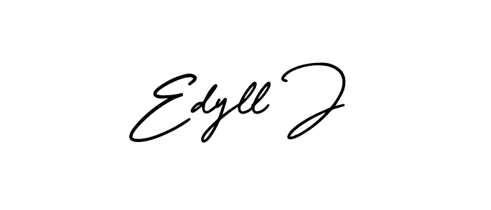 AmerikaSignatureDemo-Regular is a professional signature style that is perfect for those who want to add a touch of class to their signature. It is also a great choice for those who want to make their signature more unique. Get Edyll J name to fancy signature for free. Edyll J signature style 3 images and pictures png