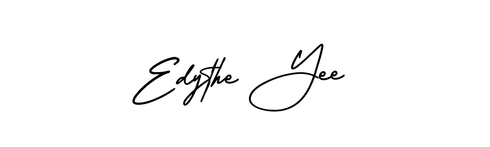 Similarly AmerikaSignatureDemo-Regular is the best handwritten signature design. Signature creator online .You can use it as an online autograph creator for name Edythe Yee. Edythe Yee signature style 3 images and pictures png