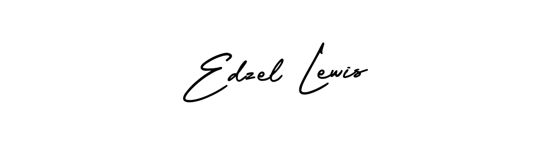 Edzel Lewis stylish signature style. Best Handwritten Sign (AmerikaSignatureDemo-Regular) for my name. Handwritten Signature Collection Ideas for my name Edzel Lewis. Edzel Lewis signature style 3 images and pictures png