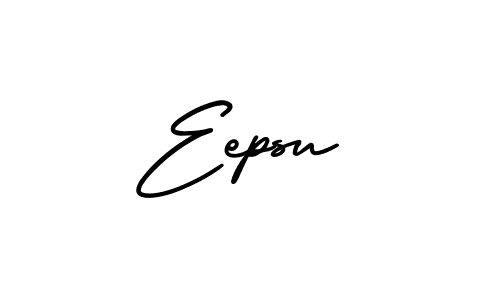 How to make Eepsu name signature. Use AmerikaSignatureDemo-Regular style for creating short signs online. This is the latest handwritten sign. Eepsu signature style 3 images and pictures png