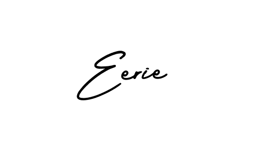 How to Draw Eerie signature style? AmerikaSignatureDemo-Regular is a latest design signature styles for name Eerie. Eerie signature style 3 images and pictures png