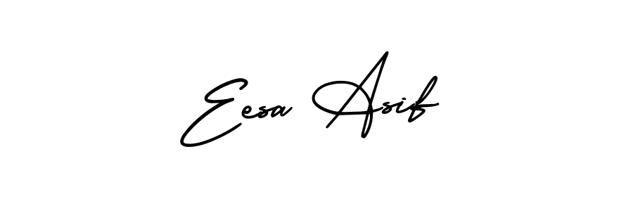 Design your own signature with our free online signature maker. With this signature software, you can create a handwritten (AmerikaSignatureDemo-Regular) signature for name Eesa Asif. Eesa Asif signature style 3 images and pictures png