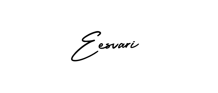 The best way (AmerikaSignatureDemo-Regular) to make a short signature is to pick only two or three words in your name. The name Eesvari include a total of six letters. For converting this name. Eesvari signature style 3 images and pictures png