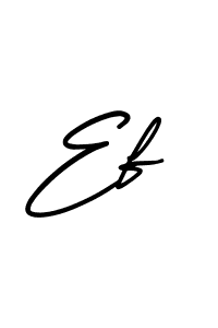 You should practise on your own different ways (AmerikaSignatureDemo-Regular) to write your name (Ef) in signature. don't let someone else do it for you. Ef signature style 3 images and pictures png