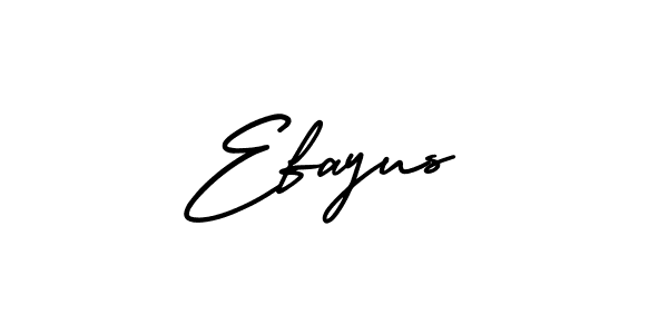 It looks lik you need a new signature style for name Efayus. Design unique handwritten (AmerikaSignatureDemo-Regular) signature with our free signature maker in just a few clicks. Efayus signature style 3 images and pictures png