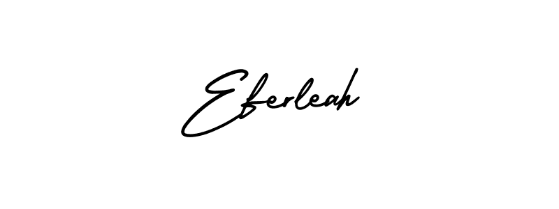 Use a signature maker to create a handwritten signature online. With this signature software, you can design (AmerikaSignatureDemo-Regular) your own signature for name Eferleah. Eferleah signature style 3 images and pictures png