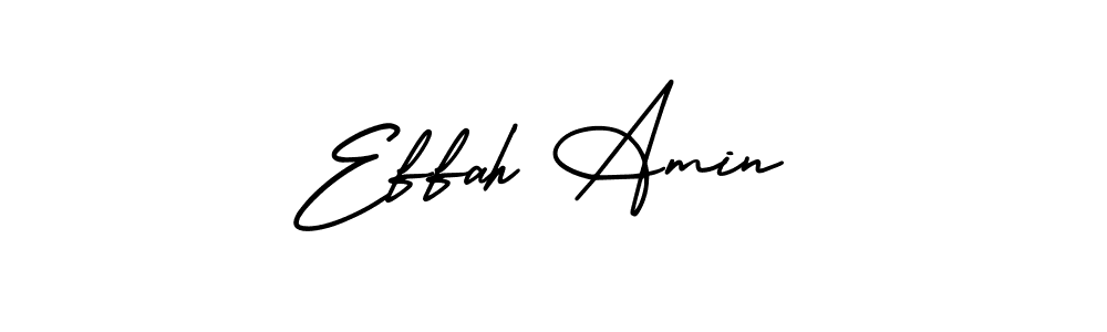 Effah Amin stylish signature style. Best Handwritten Sign (AmerikaSignatureDemo-Regular) for my name. Handwritten Signature Collection Ideas for my name Effah Amin. Effah Amin signature style 3 images and pictures png