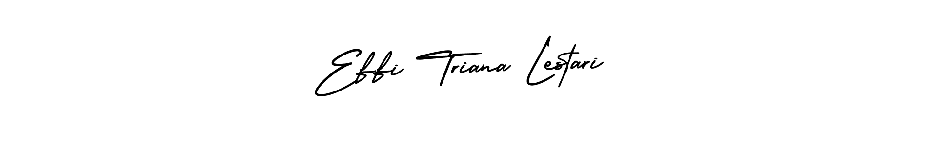 Use a signature maker to create a handwritten signature online. With this signature software, you can design (AmerikaSignatureDemo-Regular) your own signature for name Effi Triana Lestari. Effi Triana Lestari signature style 3 images and pictures png