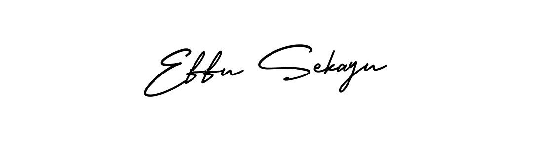 The best way (AmerikaSignatureDemo-Regular) to make a short signature is to pick only two or three words in your name. The name Effu Sekayu include a total of six letters. For converting this name. Effu Sekayu signature style 3 images and pictures png