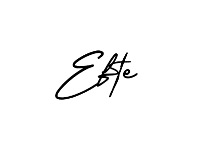 How to make Efte signature? AmerikaSignatureDemo-Regular is a professional autograph style. Create handwritten signature for Efte name. Efte signature style 3 images and pictures png