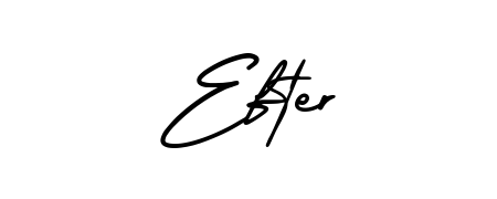 Make your name Efter memorable on every contract using AmerikaSignatureDemo-Regular autograph style. Instant transparent background export available. Efter signature style 3 images and pictures png