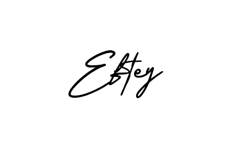 Also You can easily find your signature by using the search form. We will create Eftey name handwritten signature images for you free of cost using AmerikaSignatureDemo-Regular sign style. Eftey signature style 3 images and pictures png