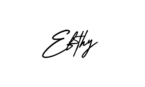 Efthy stylish signature style. Best Handwritten Sign (AmerikaSignatureDemo-Regular) for my name. Handwritten Signature Collection Ideas for my name Efthy. Efthy signature style 3 images and pictures png